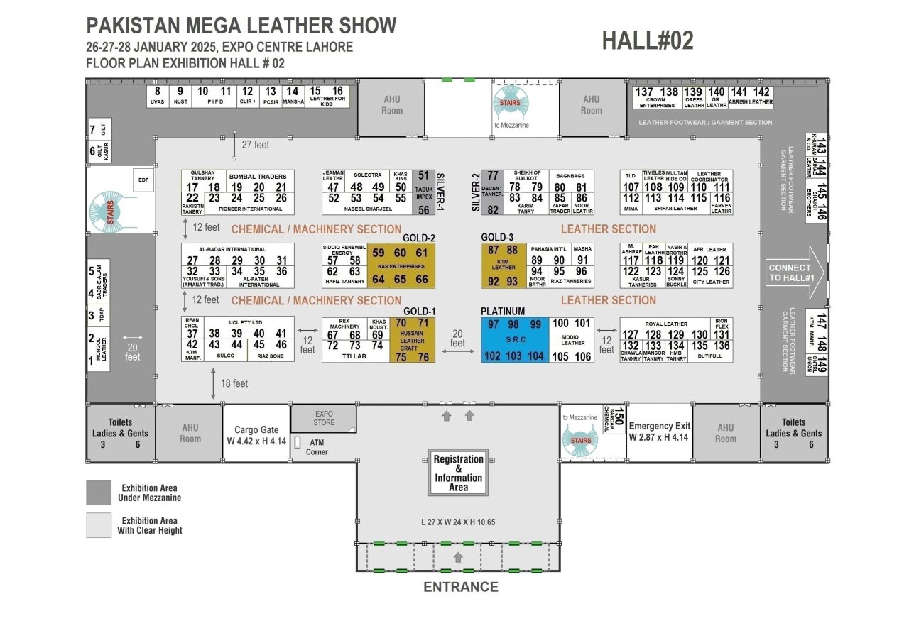 Hall Maps | Pakistan Mega Leather Show
